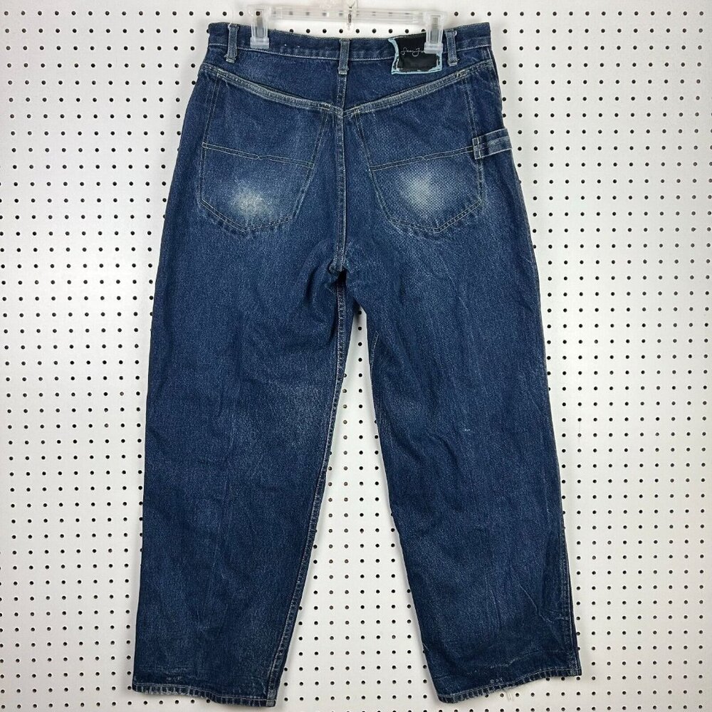 Sean John Carpenter Wide Leg Denim Jeans‎ 34x31 90s Worn Streetwear Skate Baggy